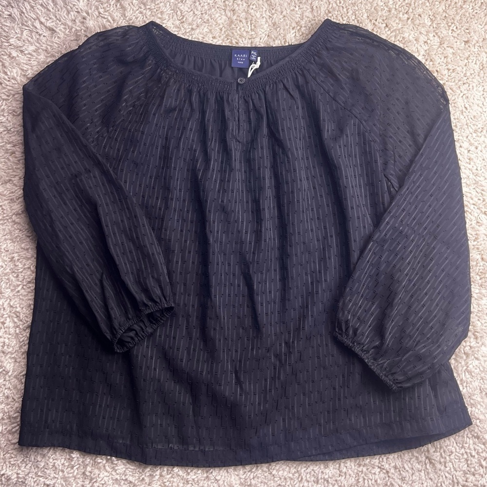 WOMENS KAARI BLUE TOP NWT SIZE PXL
